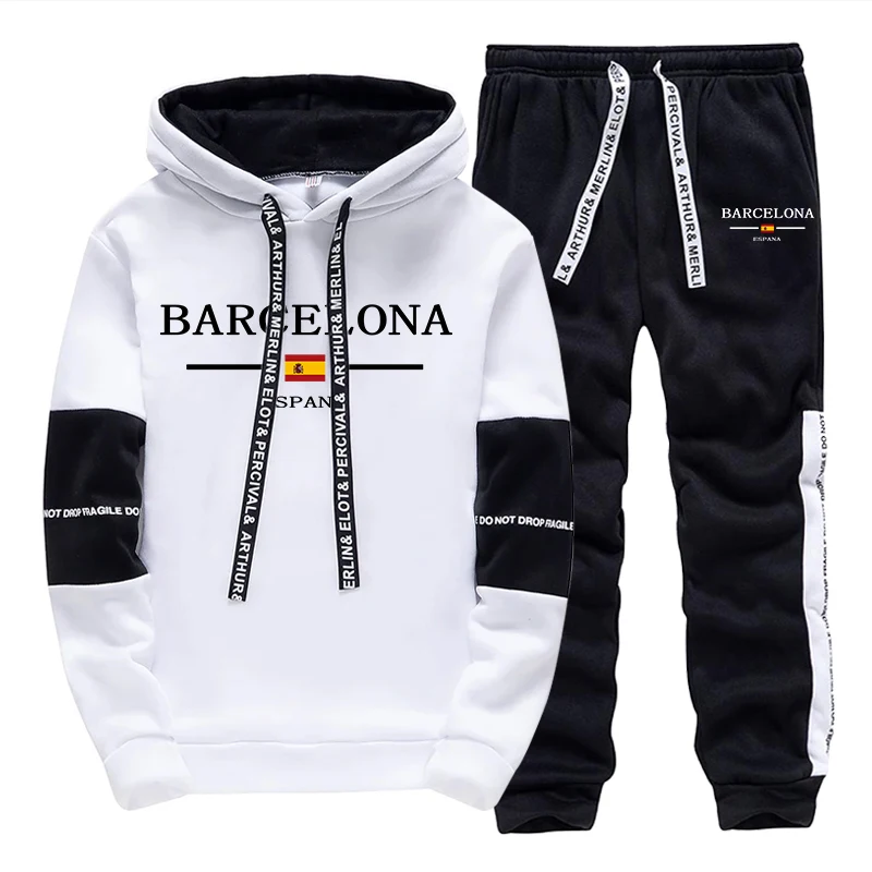 Street Fashion Barcelona - 바르셀로나 남성 스웨트셔츠 스웨트팬츠 가을 겨울