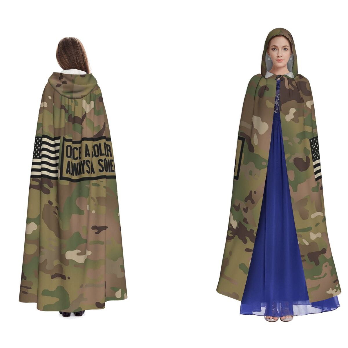 Camo Pattern Set - 군사 위장 패턴 카모 롱 후드