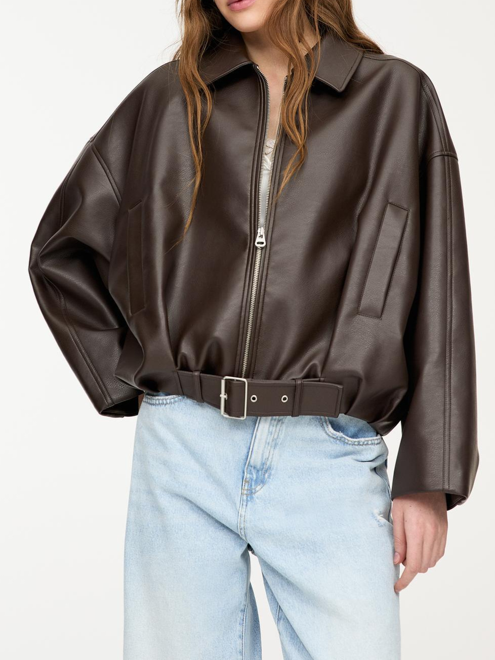 Street Fashion Co - GG 패션 가죽 자켓 여성용 빈티지