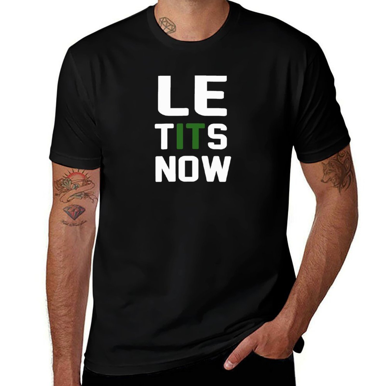 Street Fashion Now - Le Tits Now 티셔츠 스트리트 패션