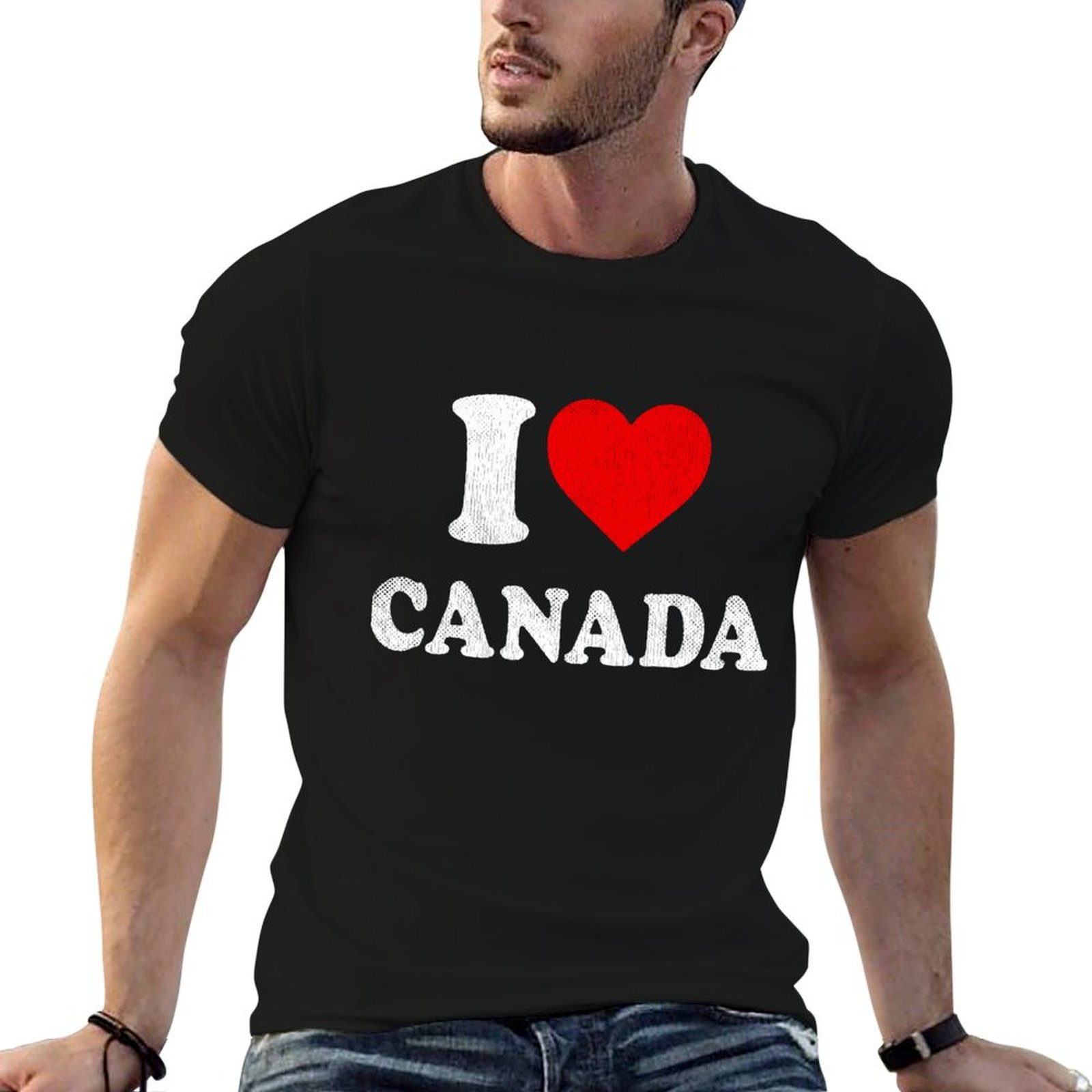 Street Fashion Canada - I Love Canada 티셔츠 기념품 I