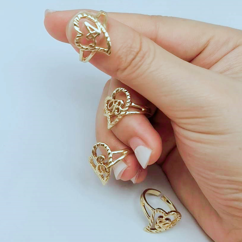 Duoying 사용자 정의 초기 반지 성격 힙합 반지  - Street Fashion Rings 리뷰 및 가격