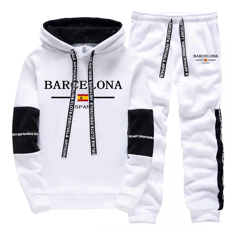 바르셀로나 남성 스웨트셔츠 스웨트팬츠 가을 겨울 캐주얼 - Street Fashion Barcelona 리뷰 및 가격