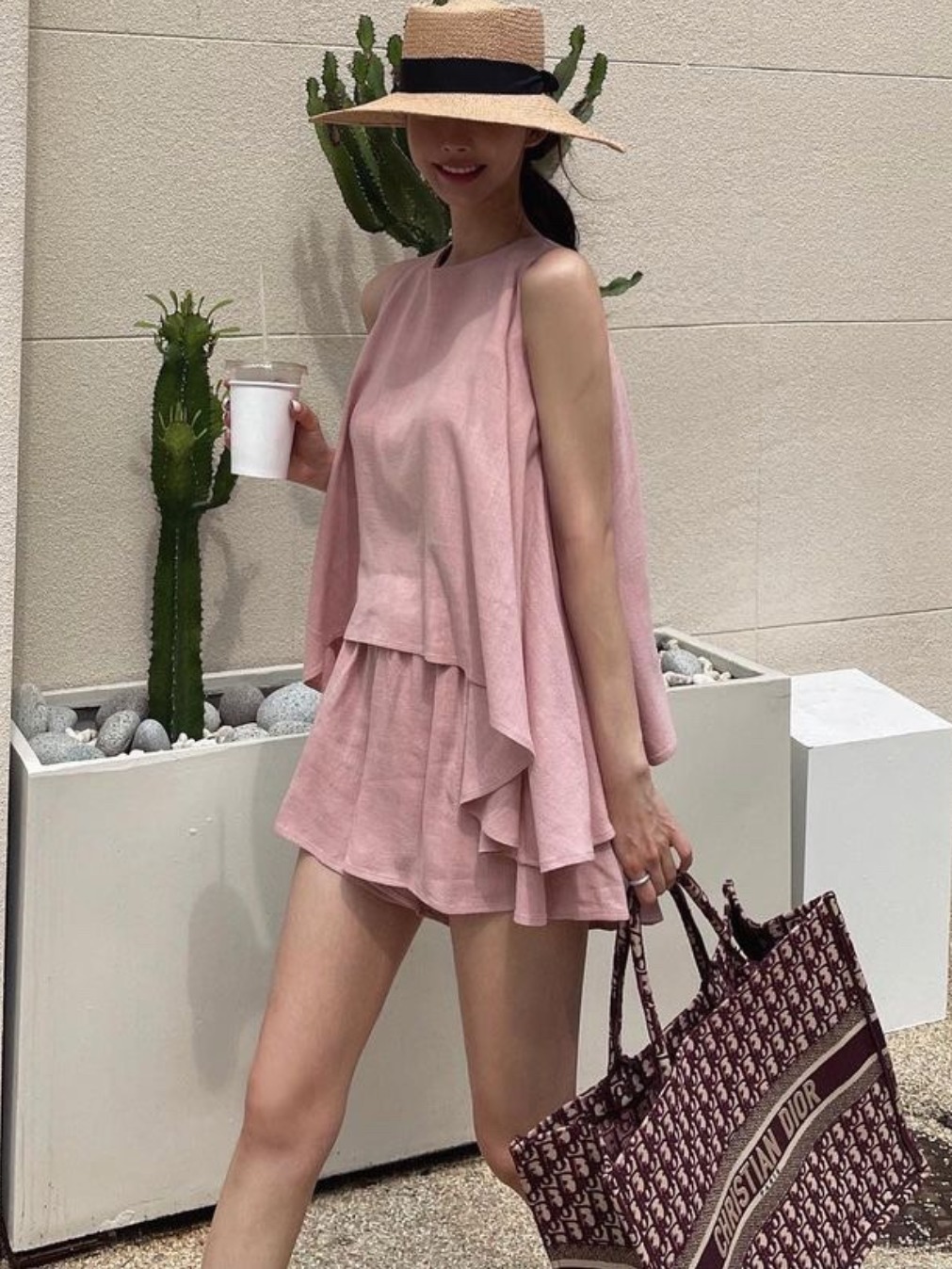 세련된 민소매 와이드 밑단 베스트 여성용 신축성 허리  - Street Fashion Now 리뷰 및 가격