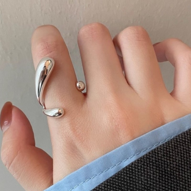 PANJBJ 925 스털링 실버 불규칙 반지 여성용 미 - Street Fashion Rings 리뷰 및 가격
