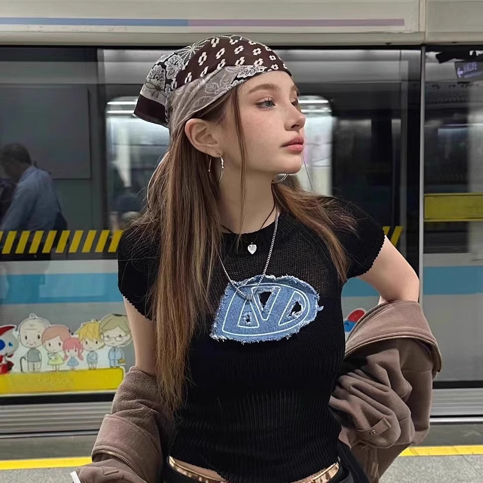 레트로 아메리칸 스타일 헤드스카프 헤어밴드 장식 트렌디 - Street Fashion Girl 리뷰 및 가격
