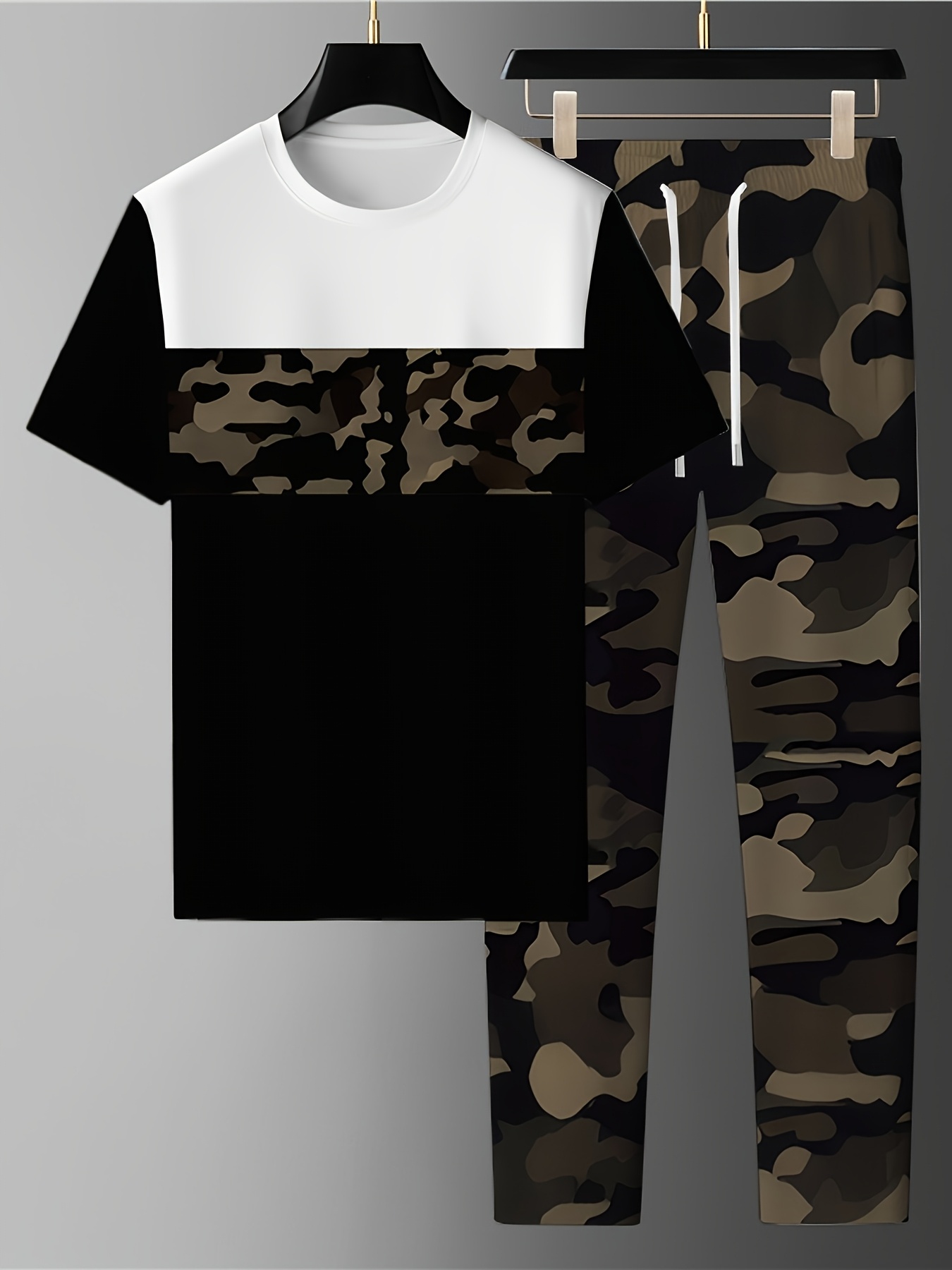 2026년 여름 신상 남성 반팔 긴바지 세트, 3D 카 - Camo Pattern Set 리뷰 및 가격