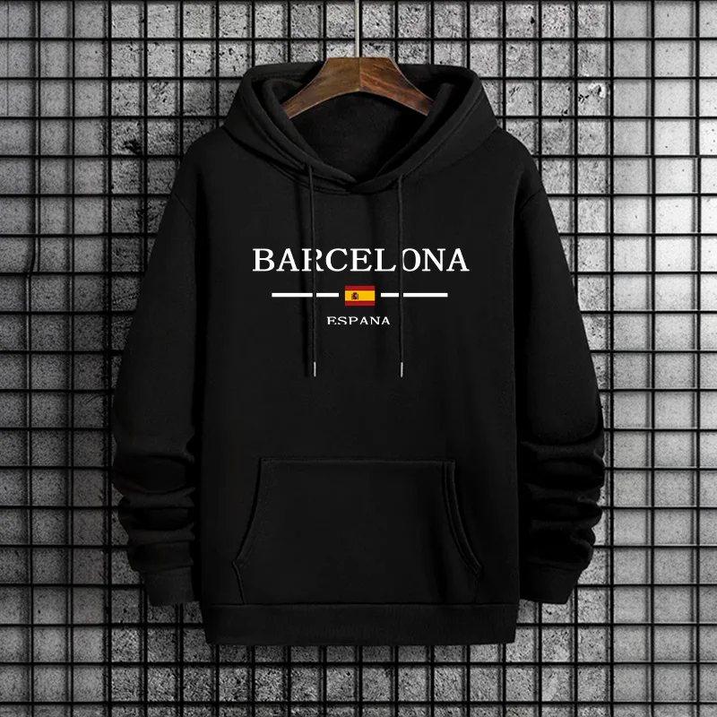남성 가을/겨울 트렌디 캐주얼 스트리트 스타일 후디,  - Street Fashion Barcelona 리뷰 및 가격