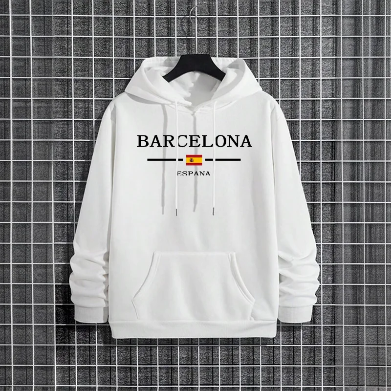 남성 가을/겨울 트렌디 캐주얼 스트리트 스타일 후디,  - Street Fashion Barcelona 리뷰 및 가격