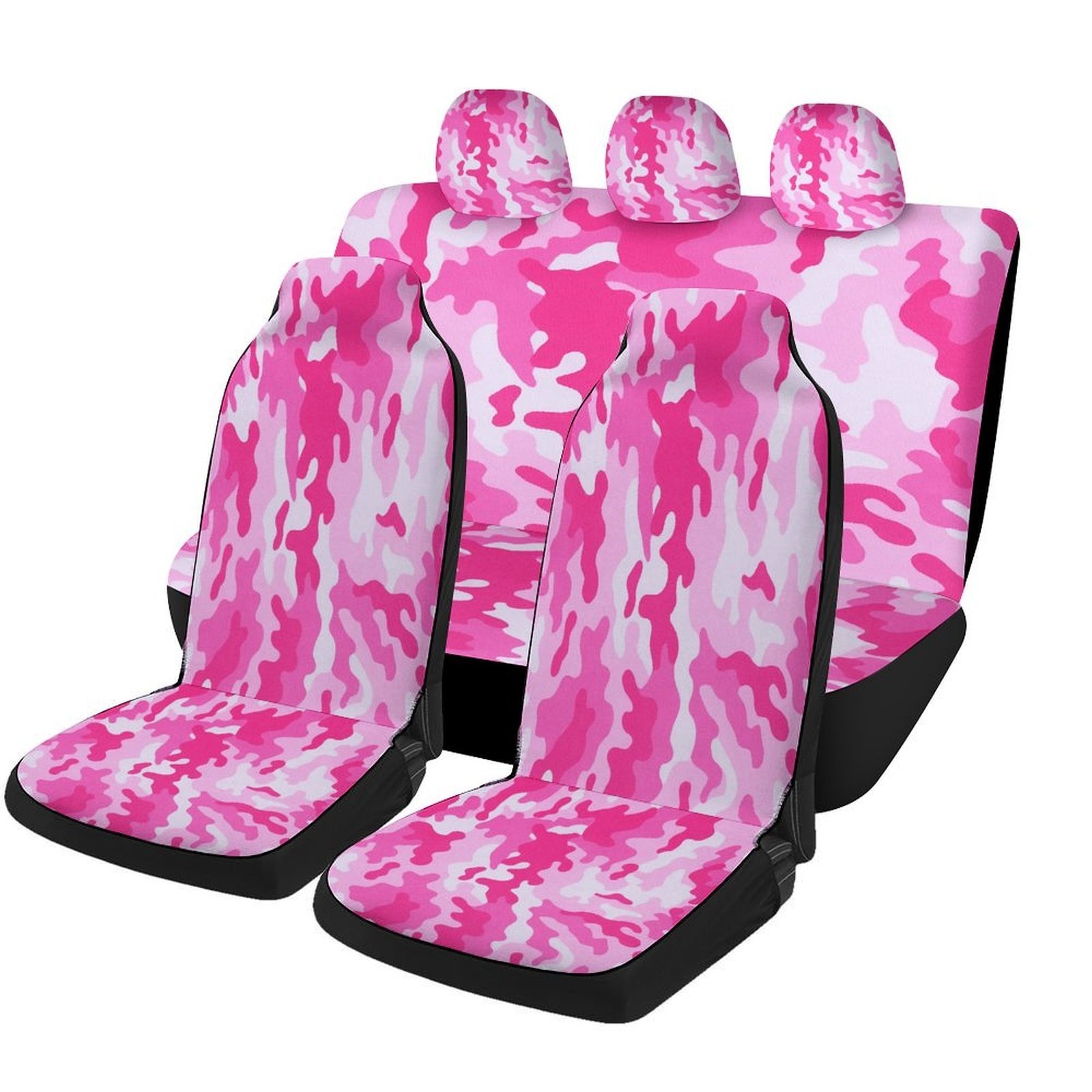 핑크 카모 패턴 자동차 시트 커버 세트 (대부분의 차량 - Camo Pattern Set 리뷰 및 가격