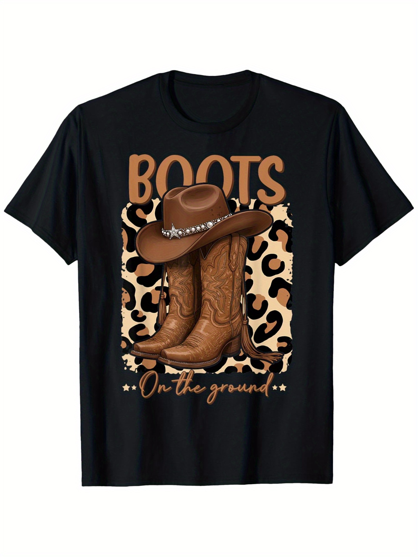 Boots On The Ground Cow Wester - Street Fashion Co 리뷰 및 가격