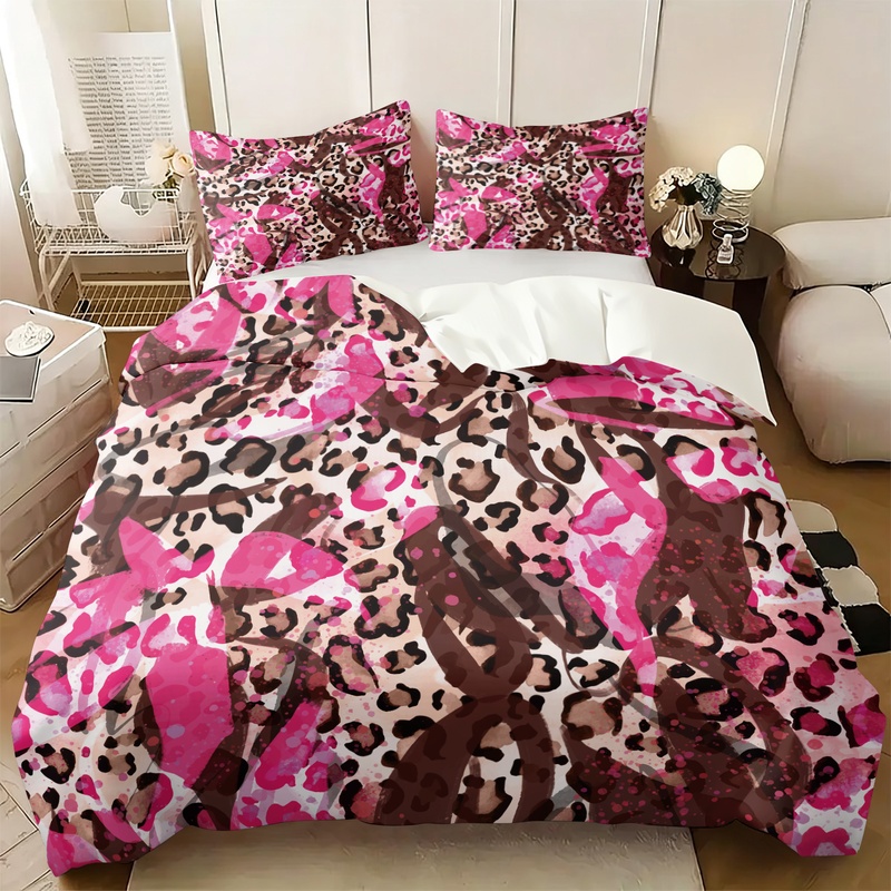 핑크 레오파드 카모 패턴 이불 커버 세트(이불 커버 1 - Camo Pattern Set 리뷰 및 가격